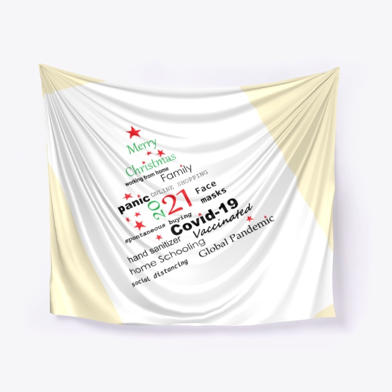 Christmas Wall Tapestry print Cov19 2021
