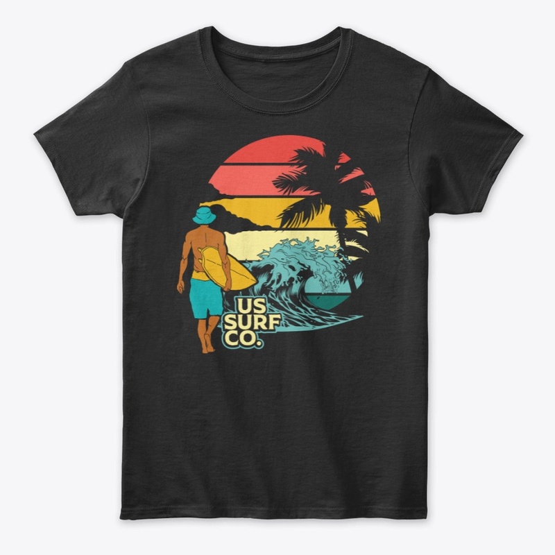 US Surf Co Vintage Sunset