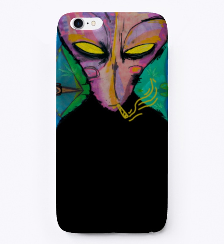 Smoking Alien T-shirt 