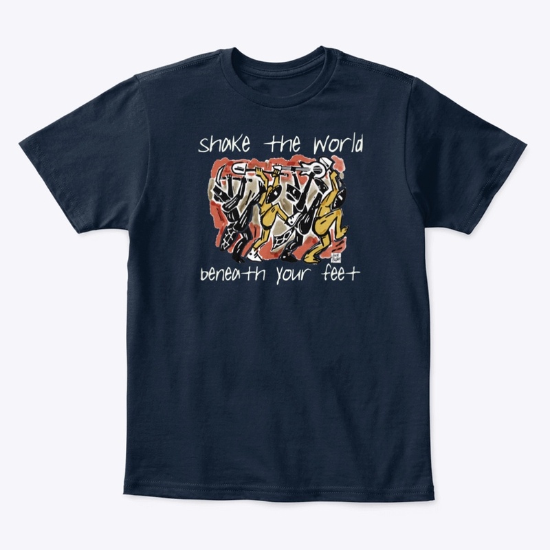 Shake the World dark shirts