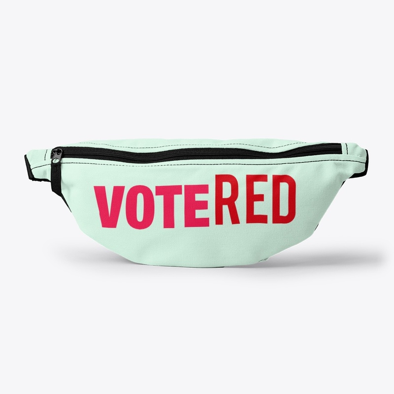 VOTE *RED* FANNY PACK UNISEX BAG