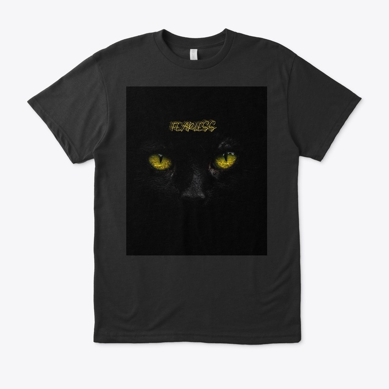 black  printed unisex t-shirt