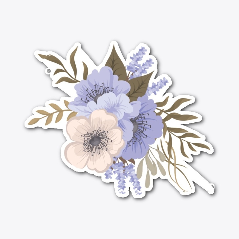 Realistic Blue Flower Design