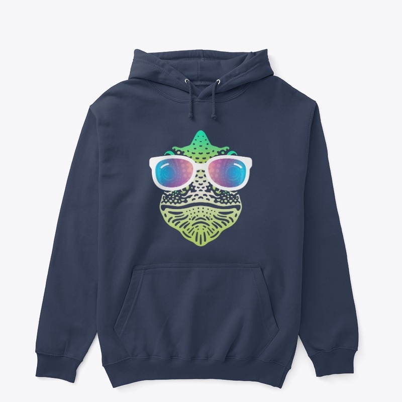 Cute Chameleon in Sunglasses (clr+sg04)