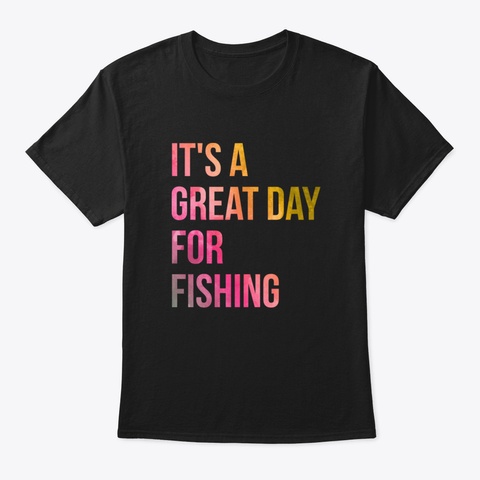 Fishing Vkgxq Black T-Shirt Front