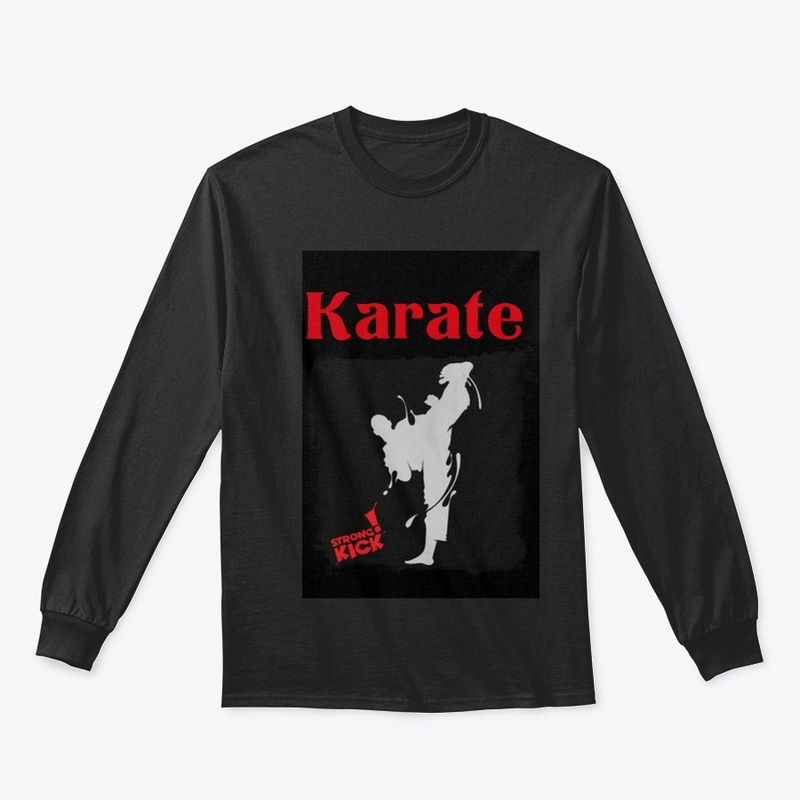 Karate strong kick 