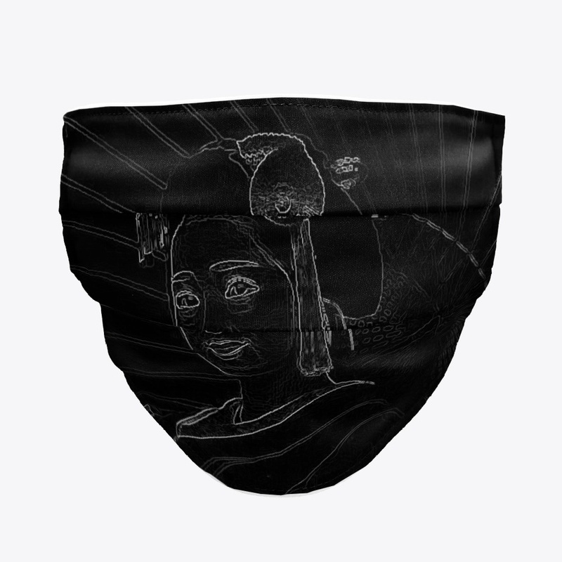 Japanese Geisha - Black and White