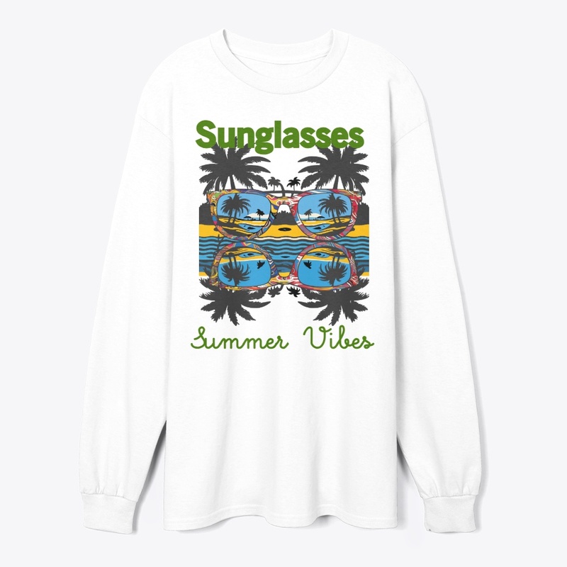 Sunglasses with Palm Trees T-Shirt 