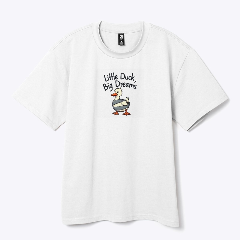  Big Dreams Cute Cartoon Duck T-Shirt