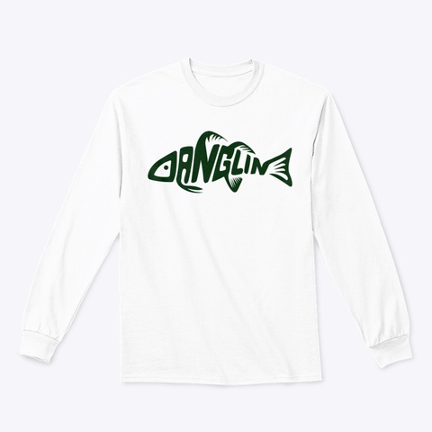Dangle Daddy Long Sleeve White T-Shirt Front