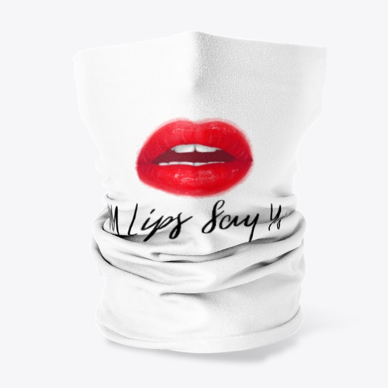 My lips say yes (black)