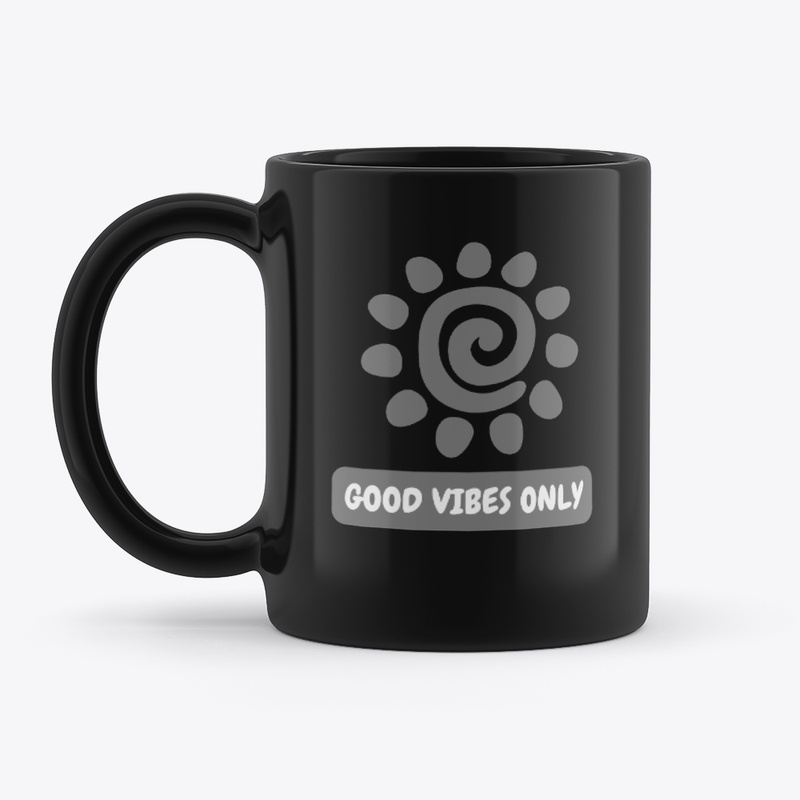 GoodVibesOnly™ Black Coffee Mug