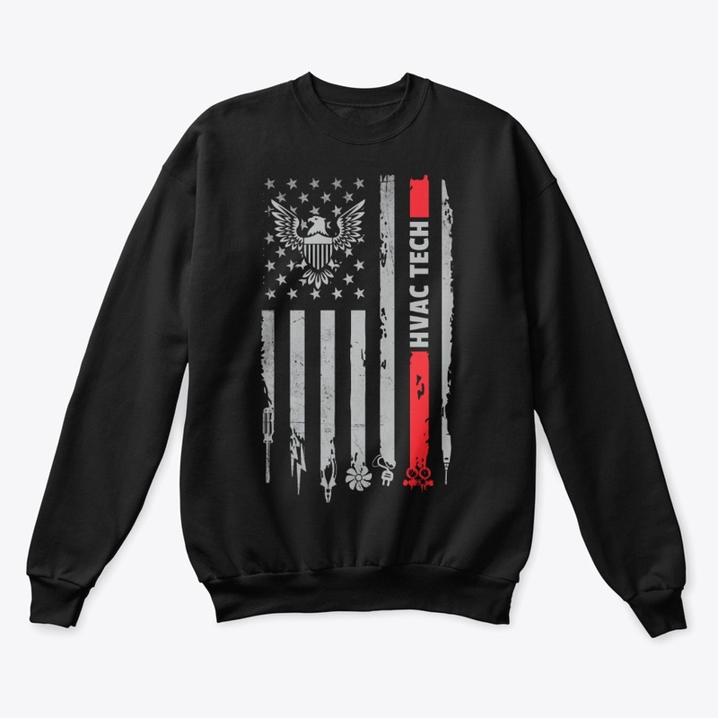 Proud American HVAC Tech Shirt 