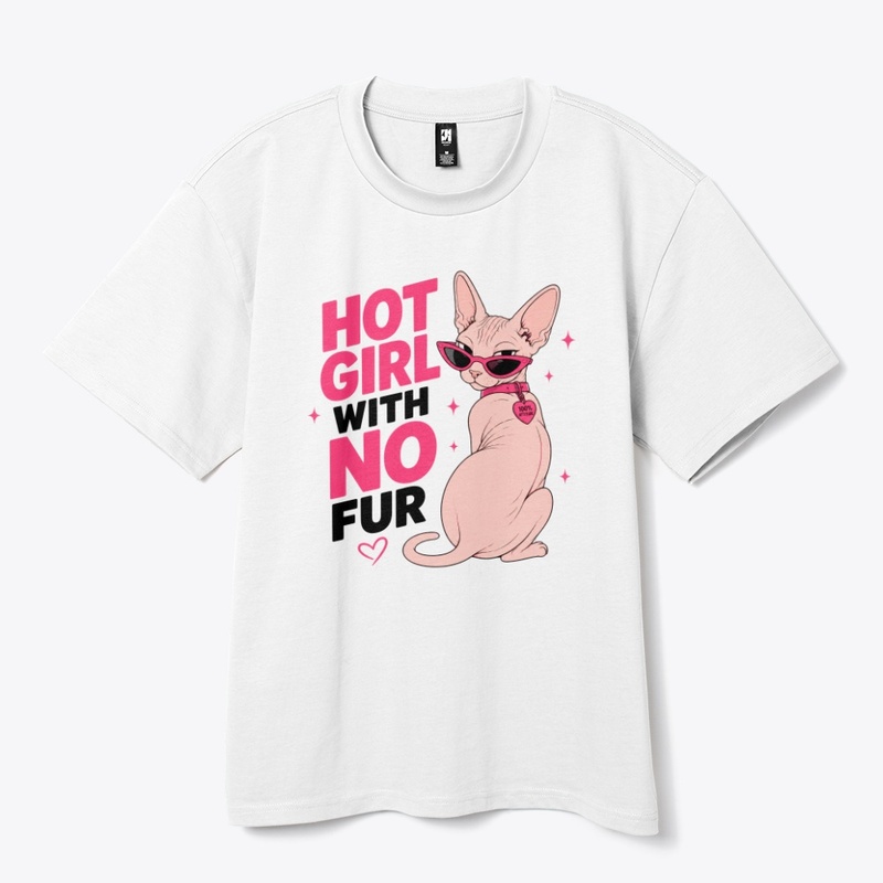 Hot Girl With No Fur Sphynx Cat