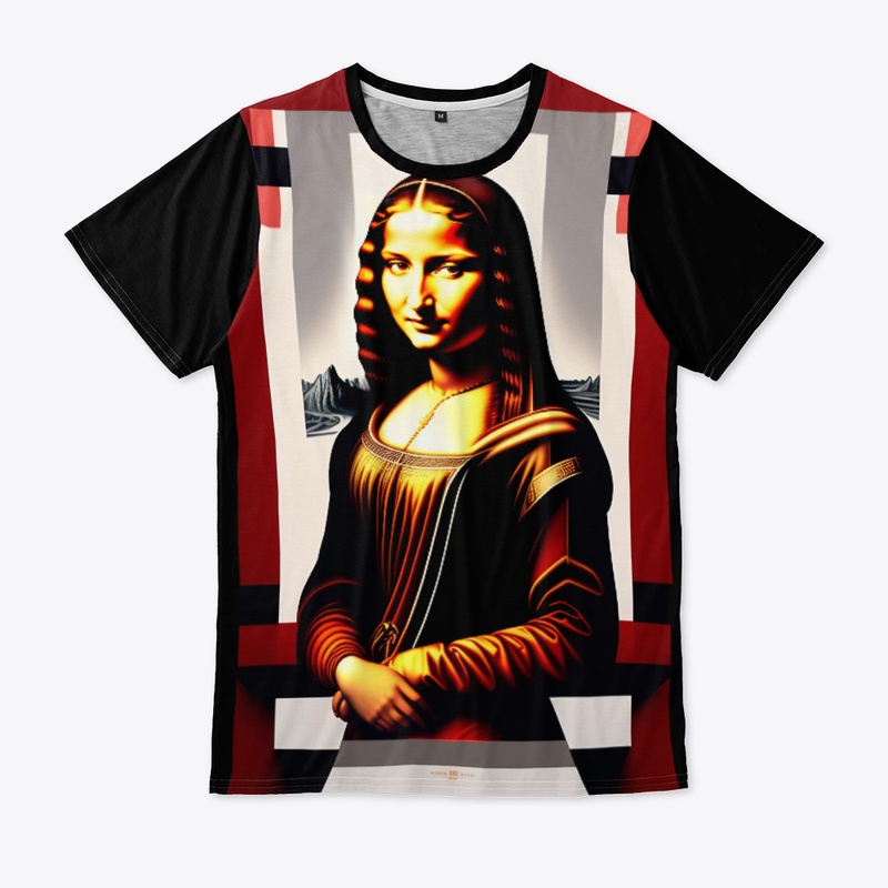 Monalisa Unique on customized T-Shirt