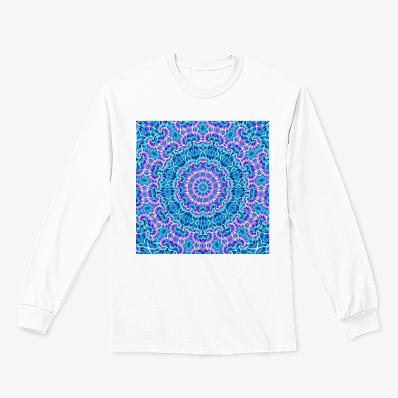 Blue and Purple Tie Die Kaleidoscope