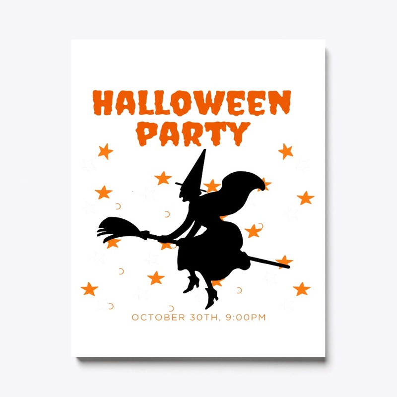 Halloween - Sorciere sur balaie