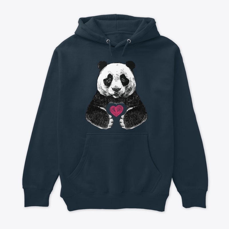 panda and heart -international panda day