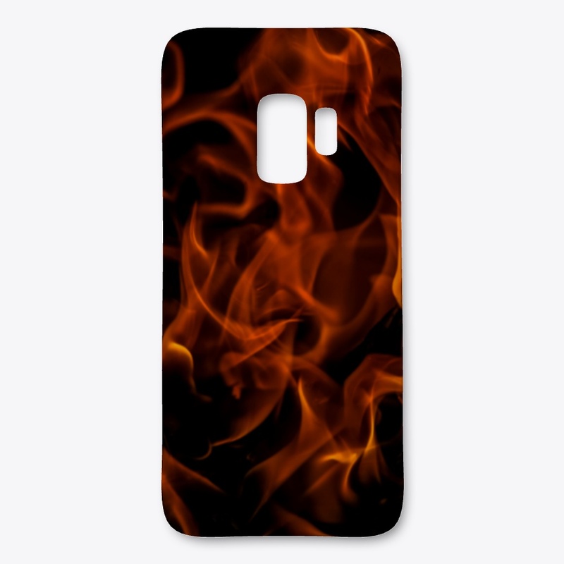 Blazing Fiery Warm Campfire