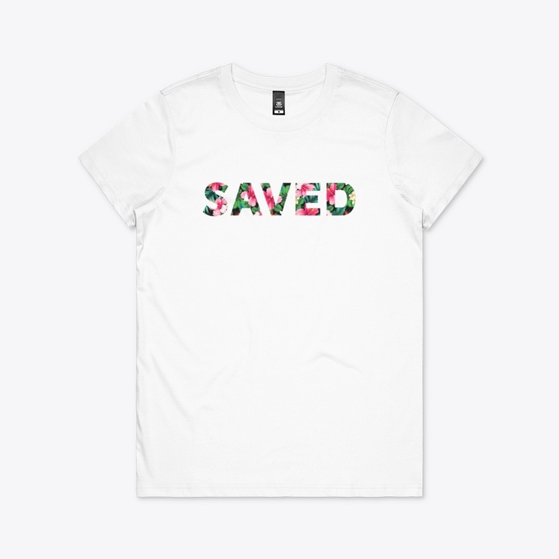 "SAVED" Foral Design