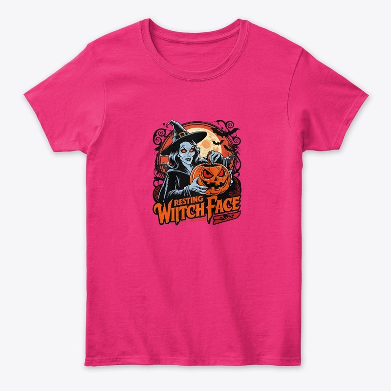 "Resting Witch Face" Halloween T-shirt 