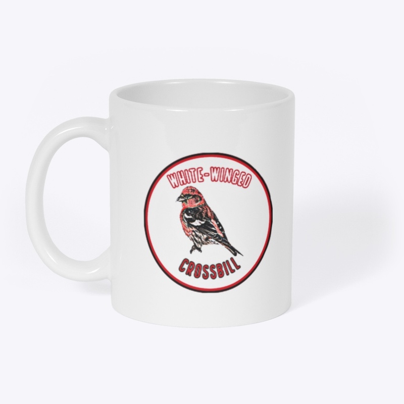 White-Winged Crossbill coffee cup