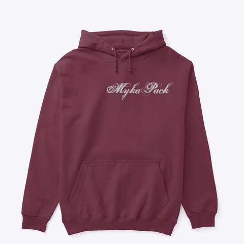 Myka Pack Maroon T-Shirt Front