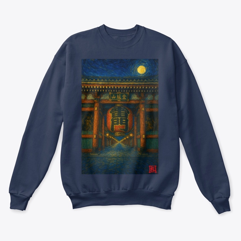Sensoji Kaminari Mon - Van Gogh Style