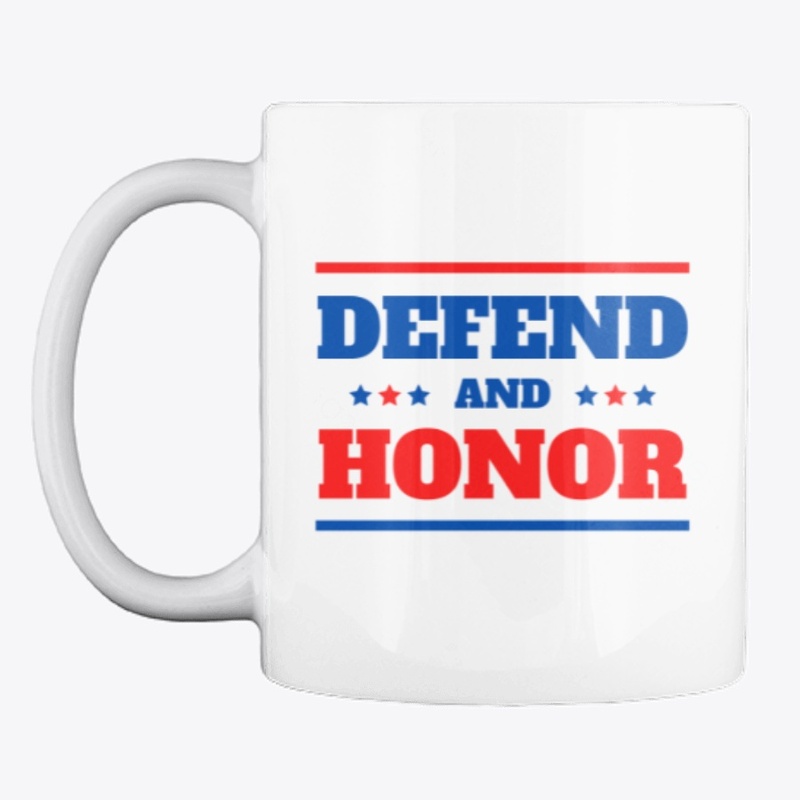 Defend And Honor Red and Blue Mug