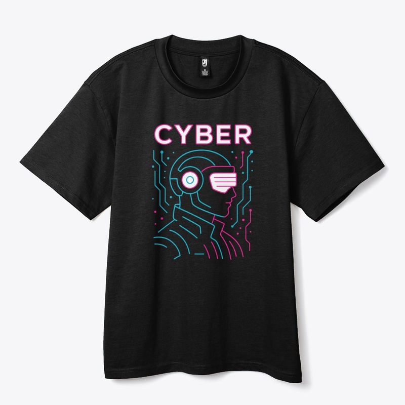 Cyber ​​Neon T-Shirt – Futuristic