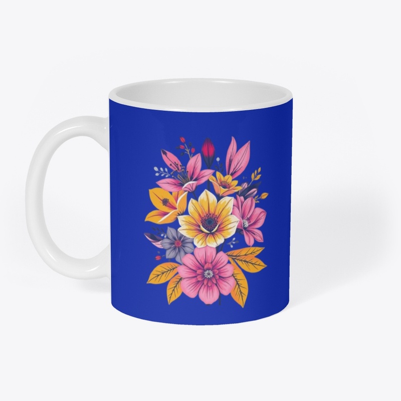 Floral Mug - Celebrate Life in Bloom