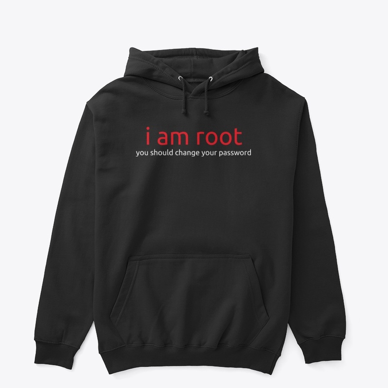 i am root - funny hacker shirt