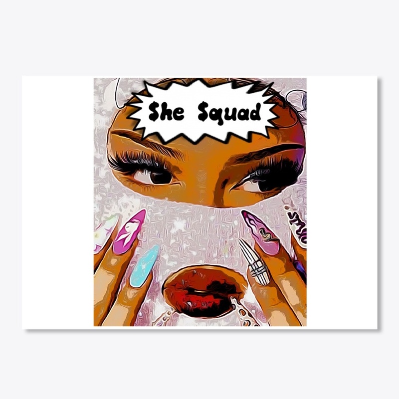 She squad white mask