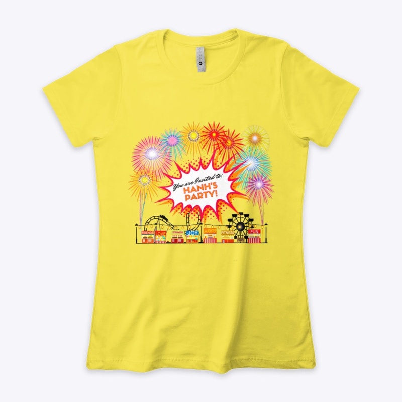 Hanh’s Party invitation tee in colors