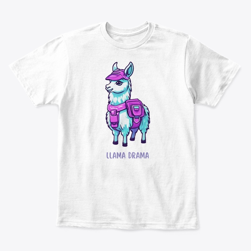 Cute Llama with Purple Hat & Backpack