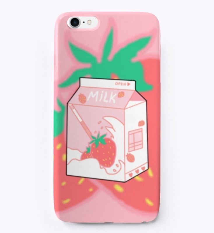 Strawberry Milk Wave Carton