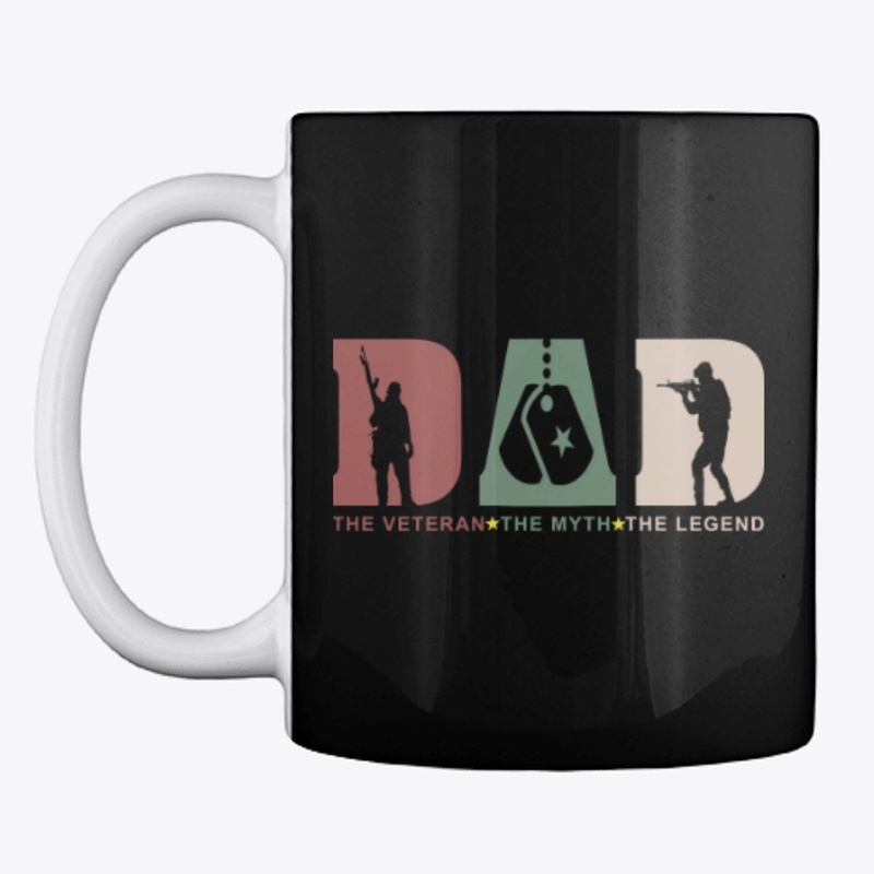 Veteran Dad Myth Legend T shirt