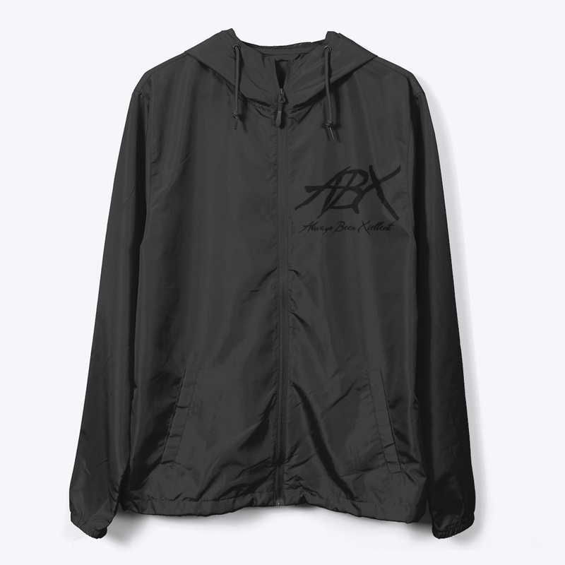 ABX All Black Zip Up WindBreaker