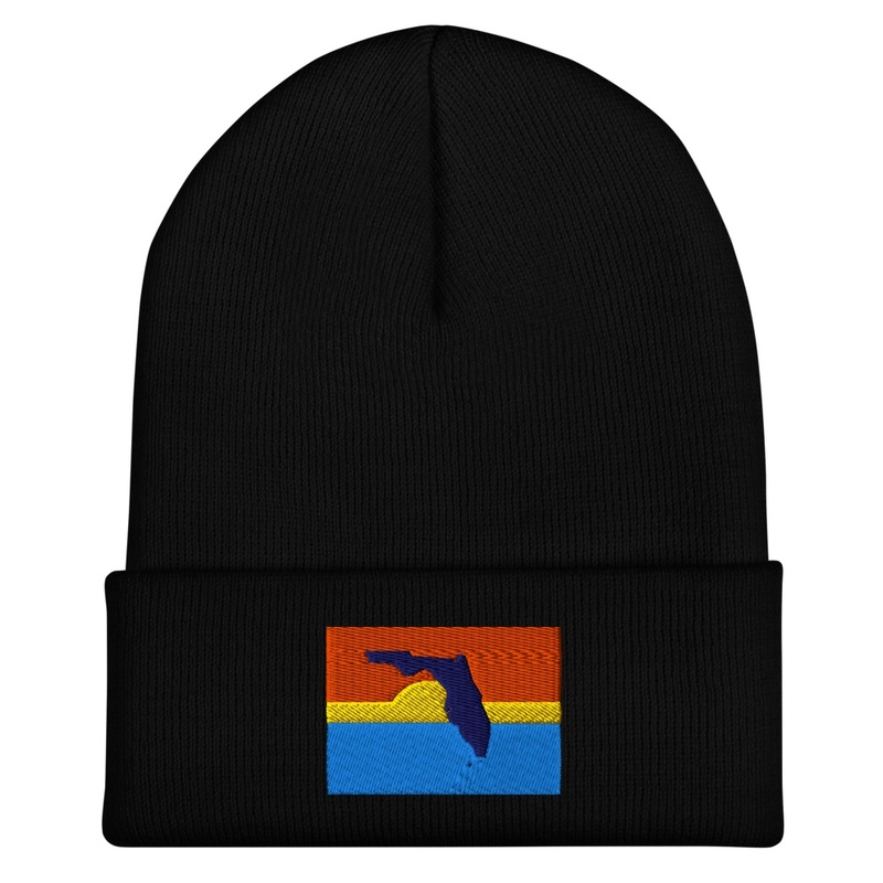 Florida Embroidered Cuffed Beanie