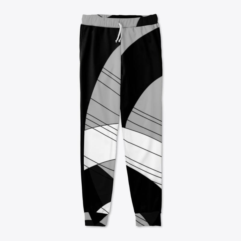 abstract rings black and white