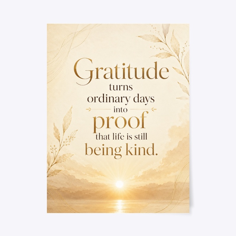 Ordinary Days Gratitude Print