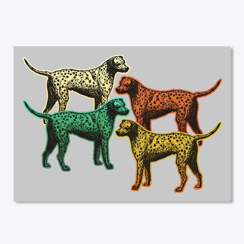 Vintage Retro Dalmatian For Dog Lover