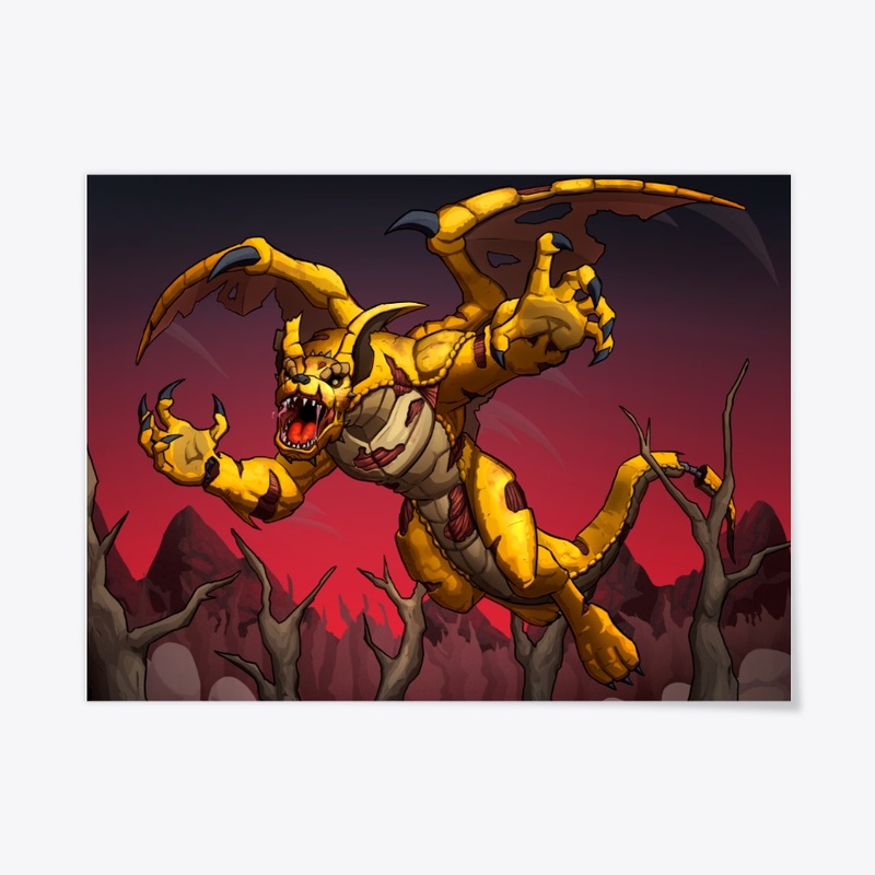The Springing Snare Dragon POSTER