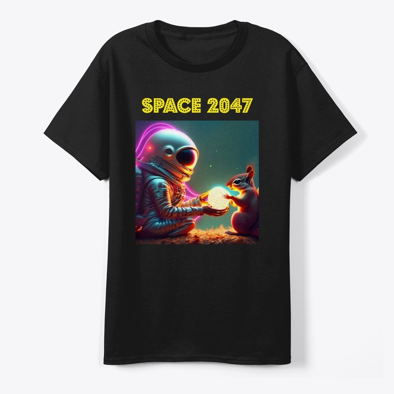 Spaceman and squirrel design