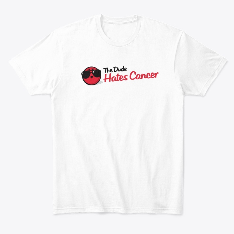 The Dude Hates Cancer Logo Tee