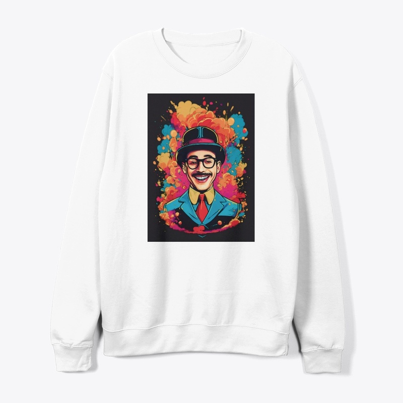 A gentleman laughing t-shirt design 