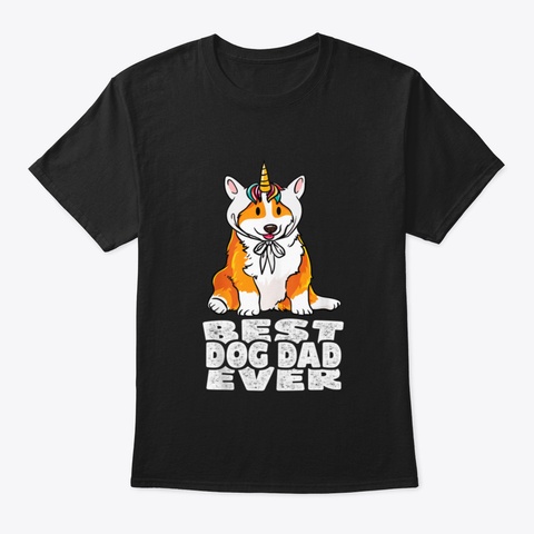 Best Dog Dad Ever Gujon Black T-Shirt Front