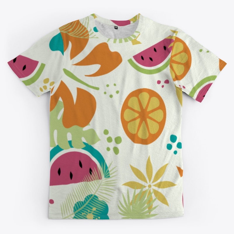 Seamless Summer Fruits Pattern