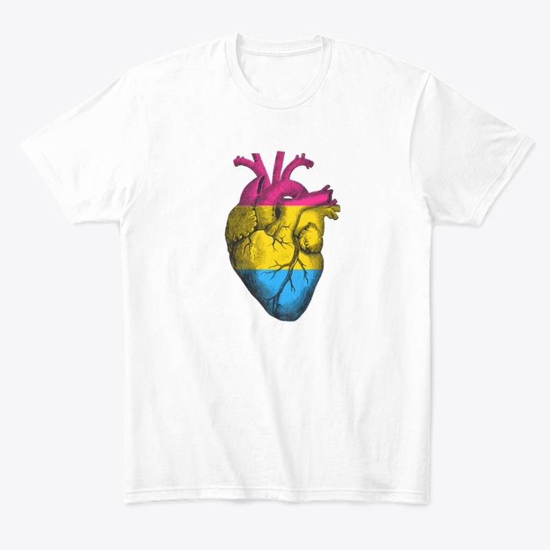 Pansexual Pride Anatomical Heart