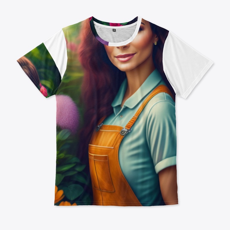 garden party t-shirt pastel butterflies